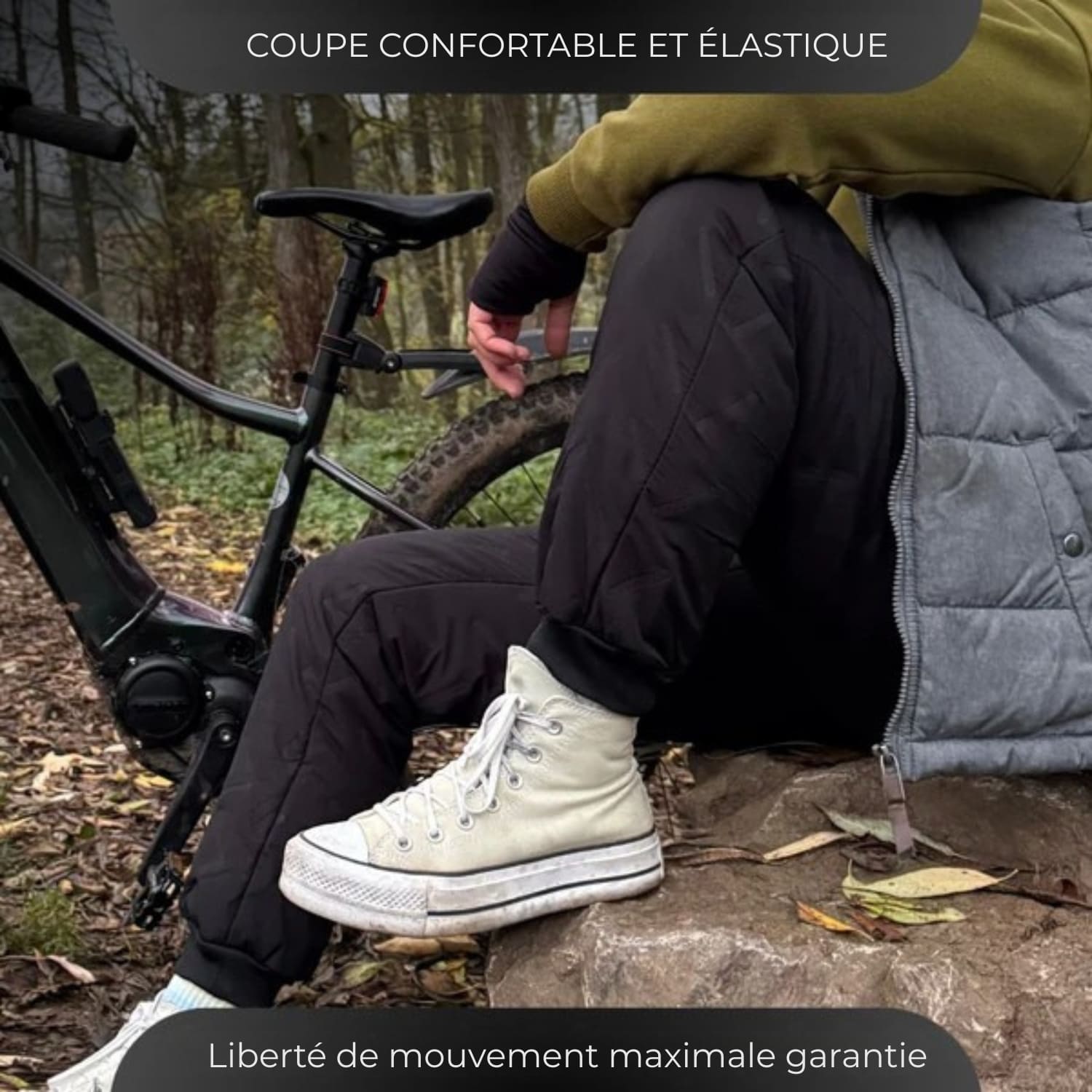 Pantalons thermiques doublés pour femmes et hommes