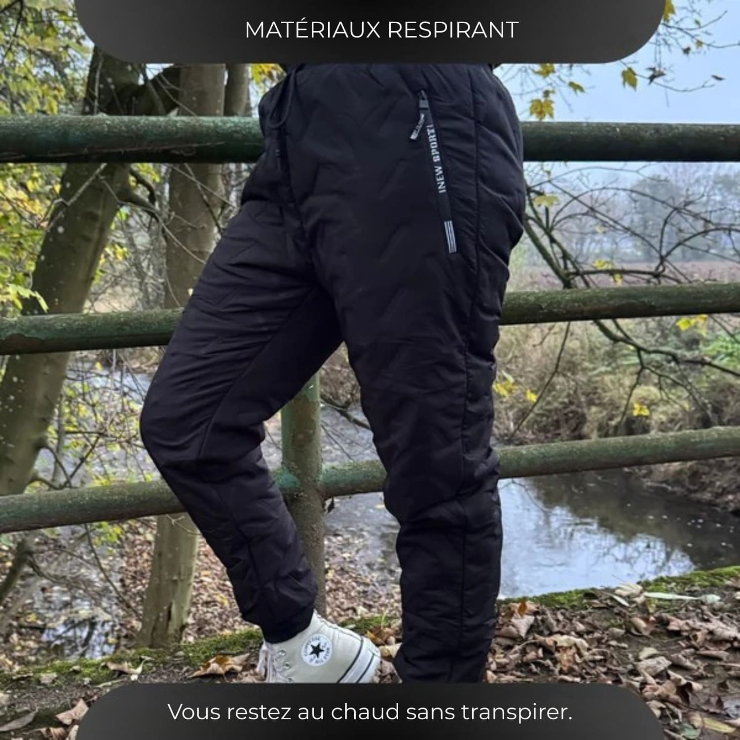 Pantalons thermiques doublés pour femmes et hommes