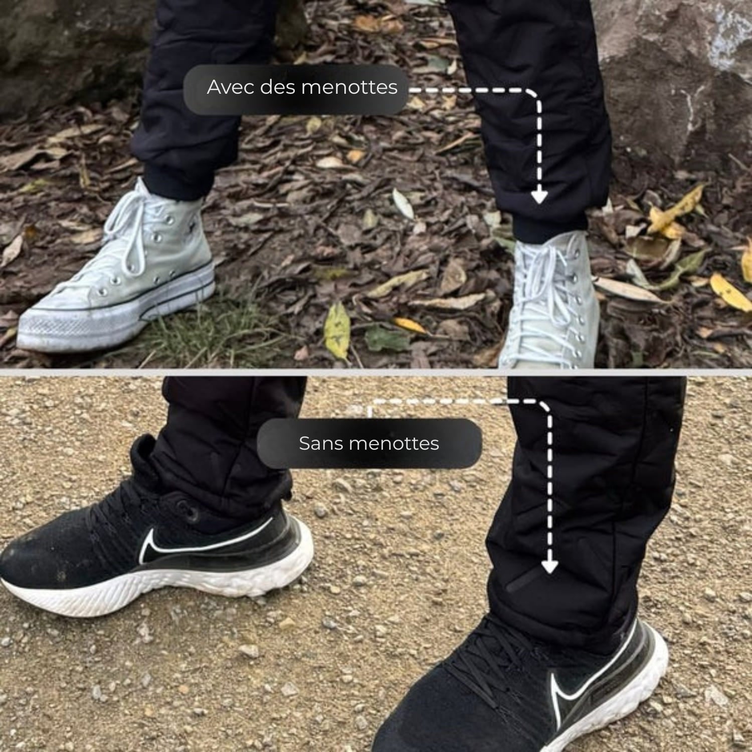 Pantalons thermiques doublés pour femmes et hommes