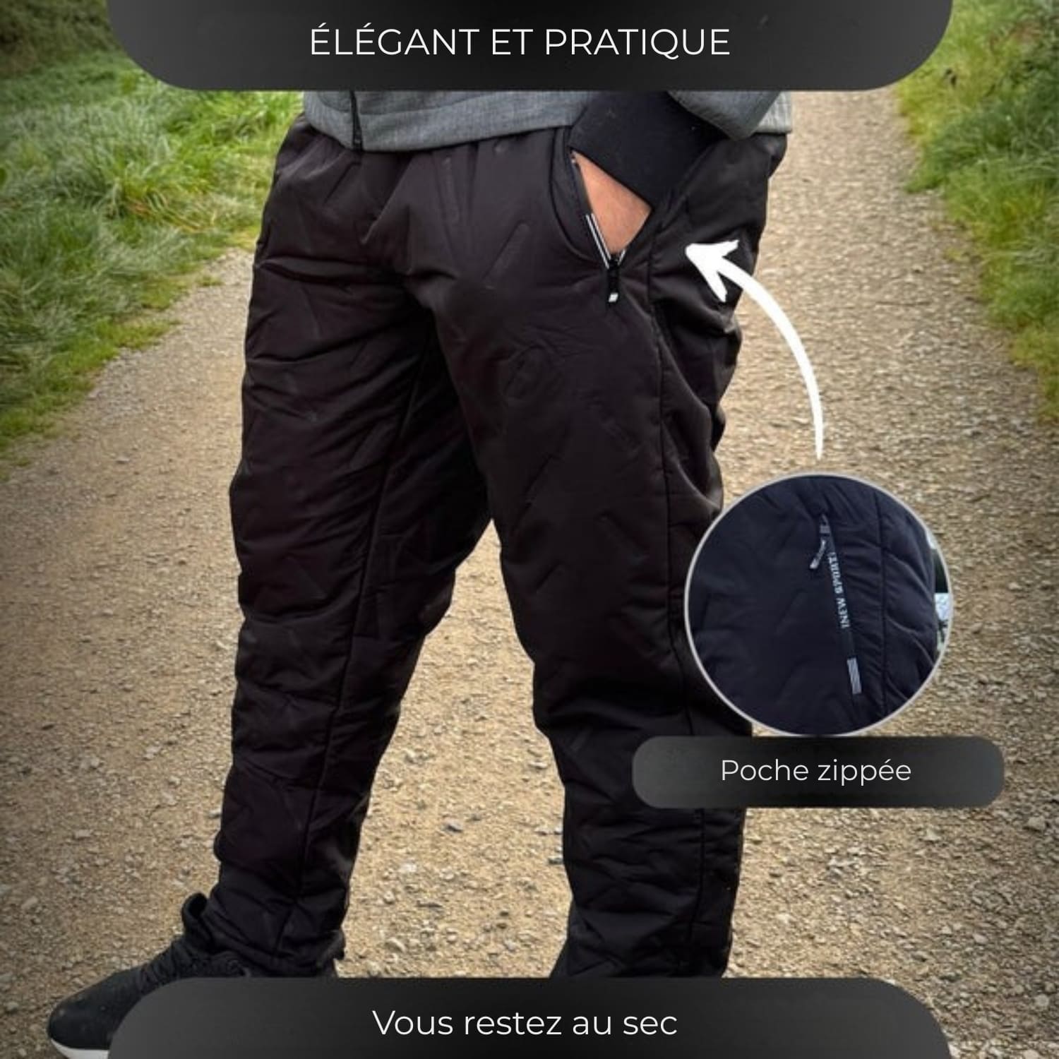 Pantalons thermiques doublés pour femmes et hommes